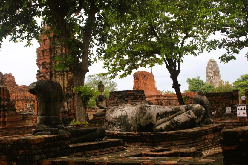 Green Trees Near the Temple