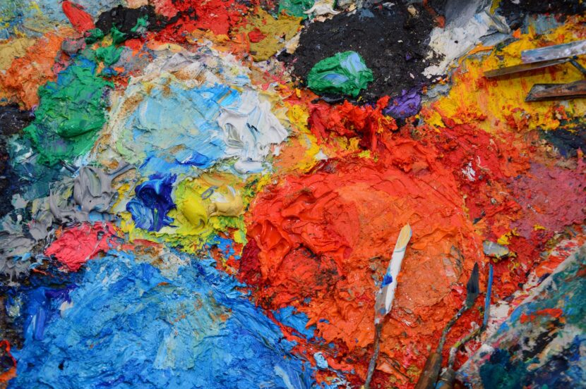 Messy Coloring on Canvas