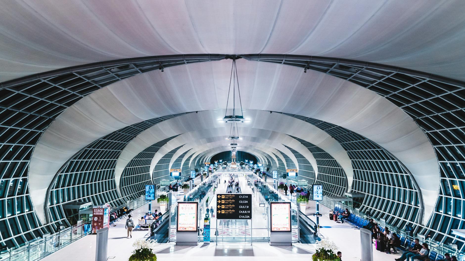 People Walking in the Airport