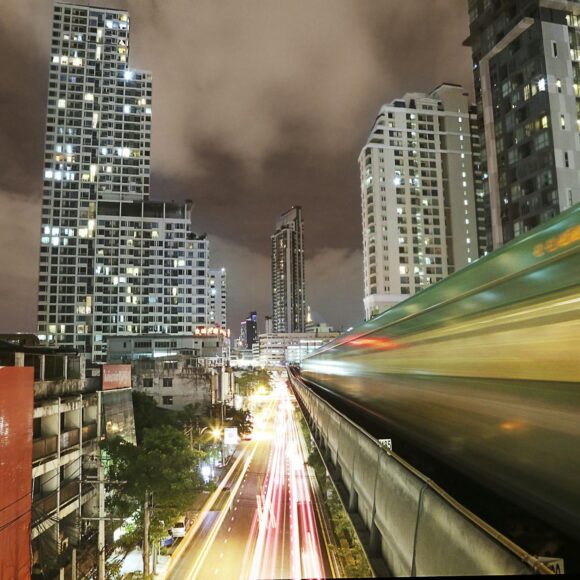 white and yellow vehicle light on road time laps photography during nighttime
